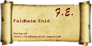 Feldheim Enid névjegykártya